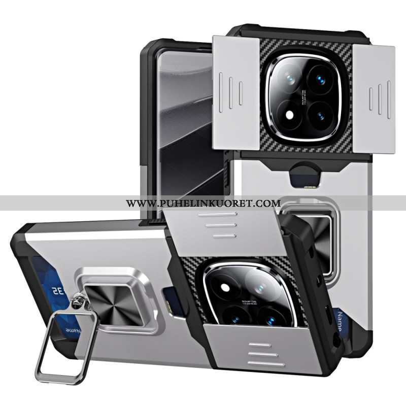 Kuori Xiaomi Redmi Note 14 Pro 4g Linssinsuojus Ja Korttikotelo Suojakuori