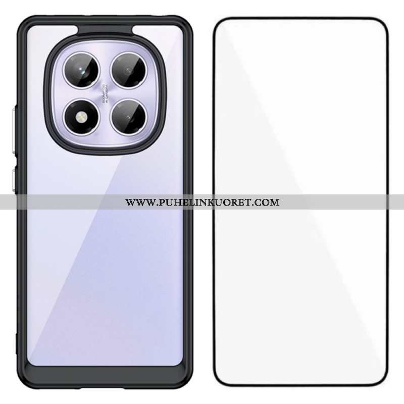Kuori Xiaomi Redmi Note 14 Pro 4g Hybridi Karkaistulla Lasisella Näytönsuojalla Suojakuori