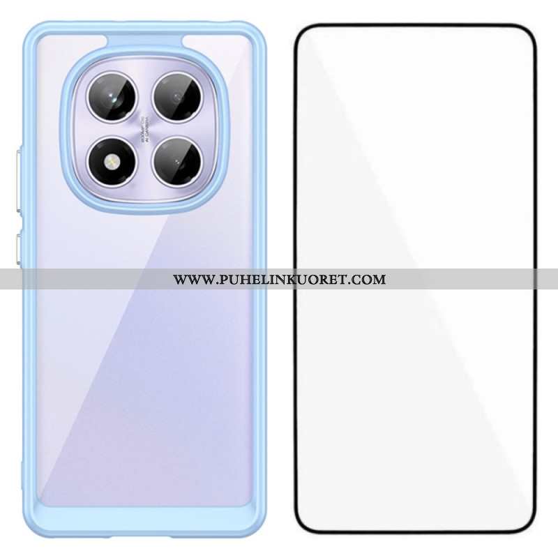 Kuori Xiaomi Redmi Note 14 Pro 4g Hybridi Karkaistulla Lasisella Näytönsuojalla Suojakuori