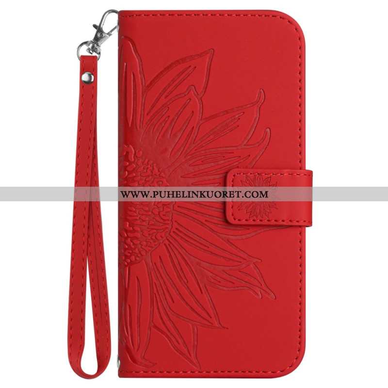 Kotelot Xiaomi Redmi Note 14 Pro 4g Auringonkukkakuvioinen Hihna Suojakuori