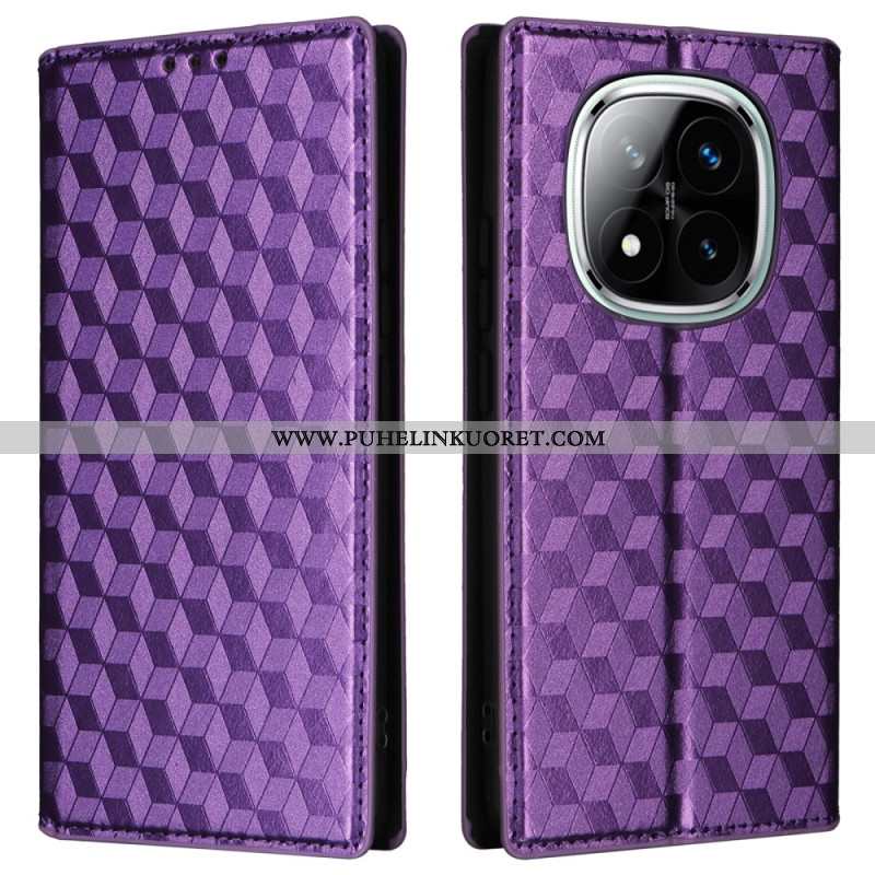 Nahkakotelo Xiaomi Redmi Note 14 Pro 4g 3d-timantit