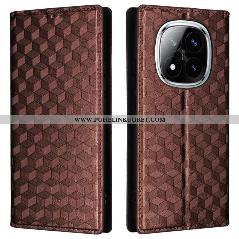 Nahkakotelo Xiaomi Redmi Note 14 Pro 4g 3d-timantit