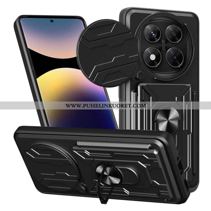 Case Xiaomi Redmi Note 14 Pro 4g Puhelinkuoret Erittäin Kestävä Jalustalla Ja Linssinsuojalla