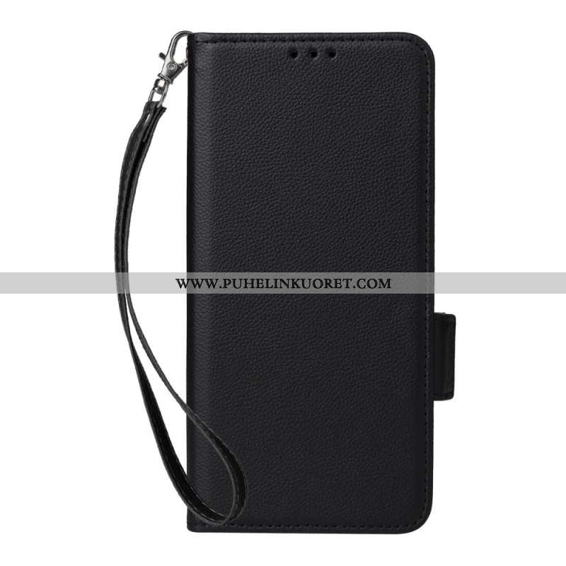 Kotelot Xiaomi Redmi Note 14 Pro 4g Litsikuvioinen Tekonahkahihna