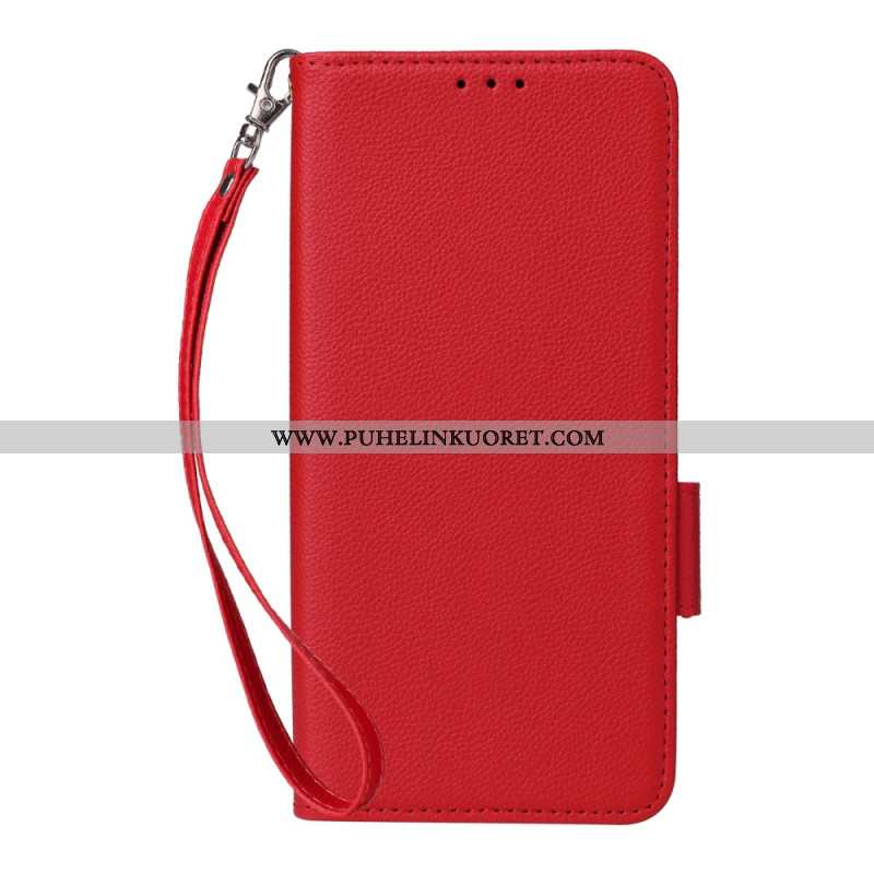 Kotelot Xiaomi Redmi Note 14 Pro 4g Litsikuvioinen Tekonahkahihna