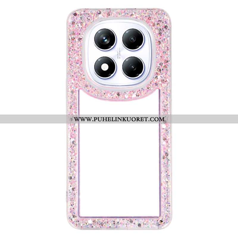 Kuori Xiaomi Redmi Note 14 Pro 4g Läpinäkyvä Kimaltelevilla Reunoilla Suojakuori