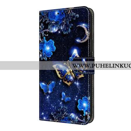 Kotelot Xiaomi Redmi Note 14 Pro 4g Kiiltävät Perhoset Suojakuori