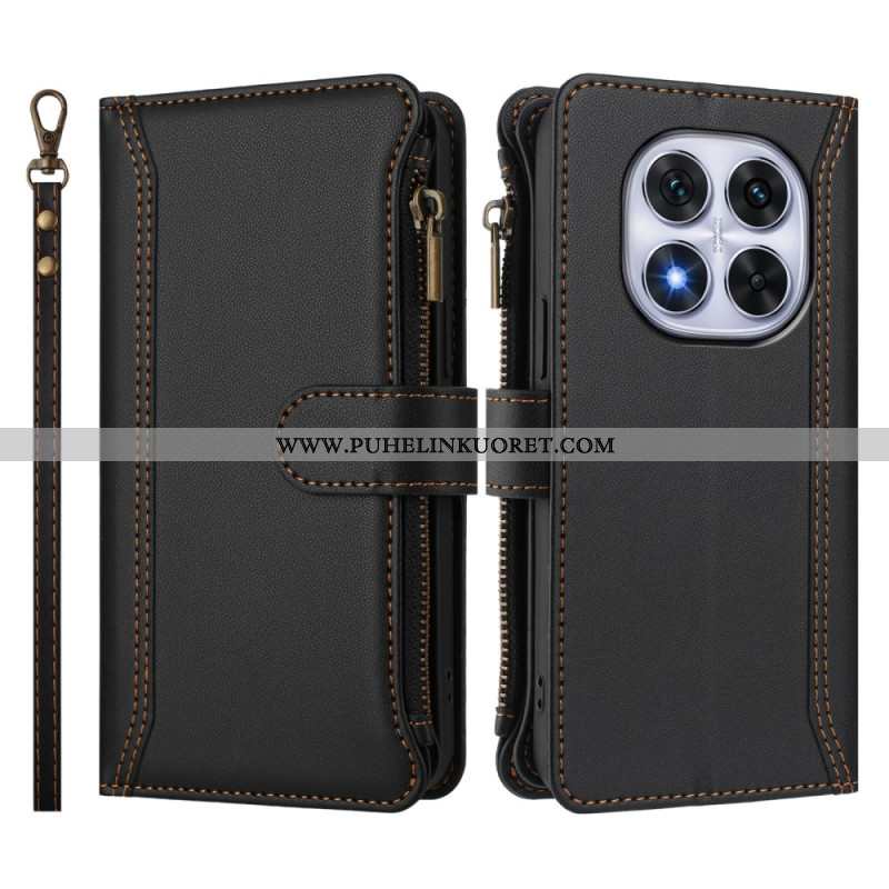 Kotelot Xiaomi Redmi Note 14 Pro 4g 9 Korttipaikan Lompakko Ja Nauha