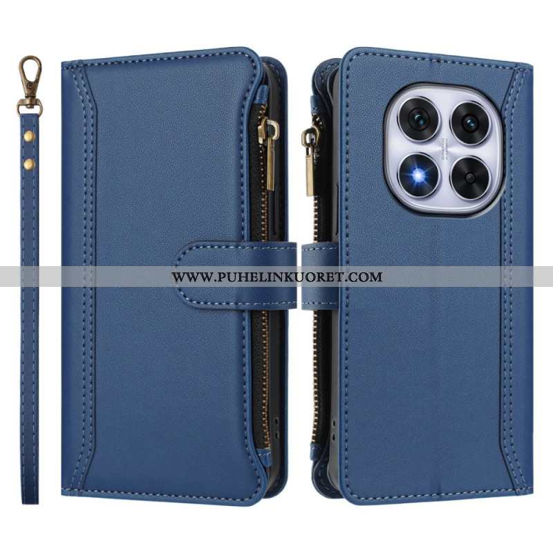 Kotelot Xiaomi Redmi Note 14 Pro 4g 9 Korttipaikan Lompakko Ja Nauha