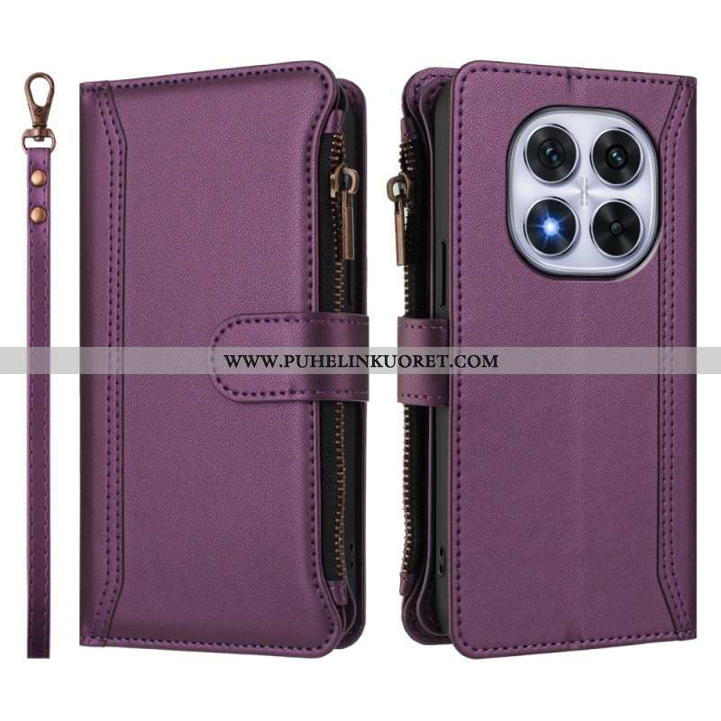 Kotelot Xiaomi Redmi Note 14 Pro 4g 9 Korttipaikan Lompakko Ja Nauha