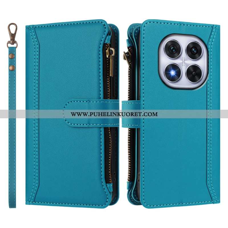 Kotelot Xiaomi Redmi Note 14 Pro 4g 9 Korttipaikan Lompakko Ja Nauha