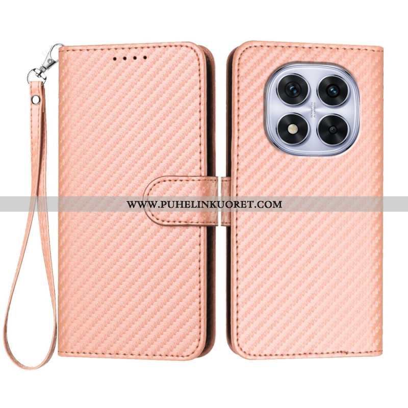 Kotelot Xiaomi Redmi Note 14 Pro 4g Hiilikuitukuvioinen Hihnalla