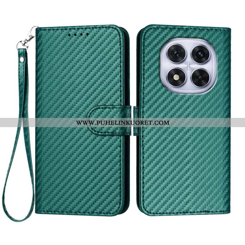 Kotelot Xiaomi Redmi Note 14 Pro 4g Hiilikuitukuvioinen Hihnalla