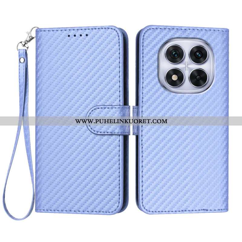 Kotelot Xiaomi Redmi Note 14 Pro 4g Hiilikuitukuvioinen Hihnalla