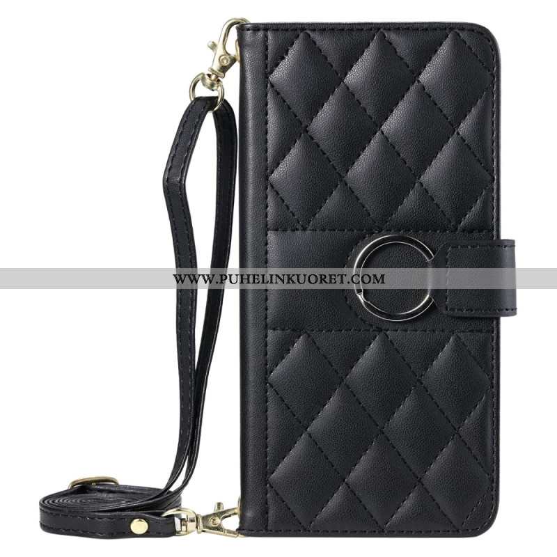 Kotelot Xiaomi Redmi Note 14 Pro 4g Puhelinkuoret Tikattu Olkahihnalla Ja Remmillä