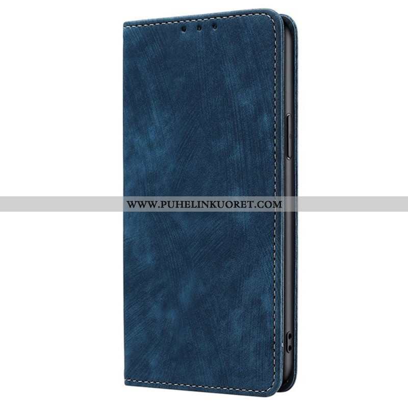 Nahkakotelo Xiaomi Redmi Note 14 Pro 4g Rfid-lompakko Mokkanahkaefektillä Suojakuori