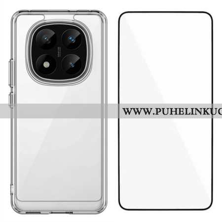 Kuori Xiaomi Redmi Note 14 Pro 5g Kirkas Kokonaan Karkaistusta Lasista Valmistettu Näytönsuoja Suoja