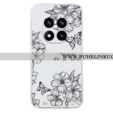 Case Xiaomi Redmi Note 14 Pro 5g Puhelinkuoret Perhos- Ja Kukkapiirros