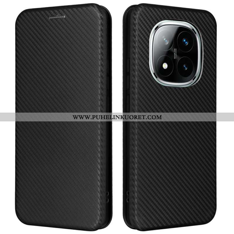 Nahkakotelo Xiaomi Redmi Note 14 Pro 5g Hiilikuitu