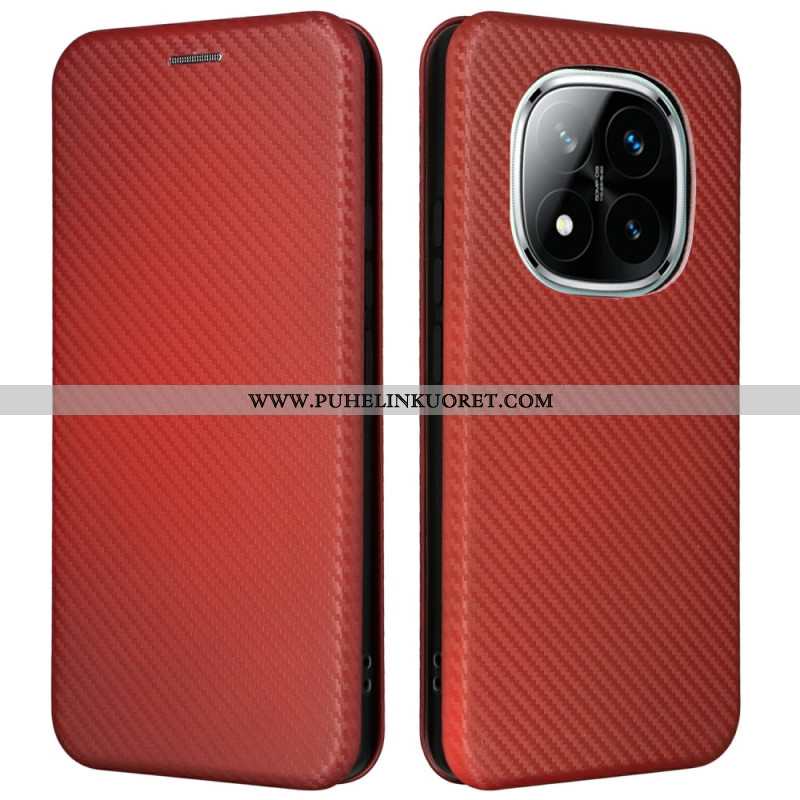 Nahkakotelo Xiaomi Redmi Note 14 Pro 5g Hiilikuitu