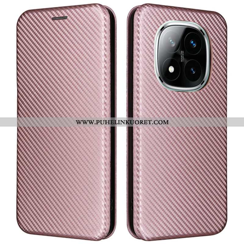 Nahkakotelo Xiaomi Redmi Note 14 Pro 5g Hiilikuitu