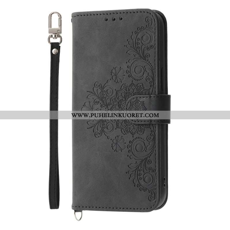 Kotelot Xiaomi Redmi Note 14 Pro 5g Pitsikuvio Hihnalla Ja Olkahihnalla