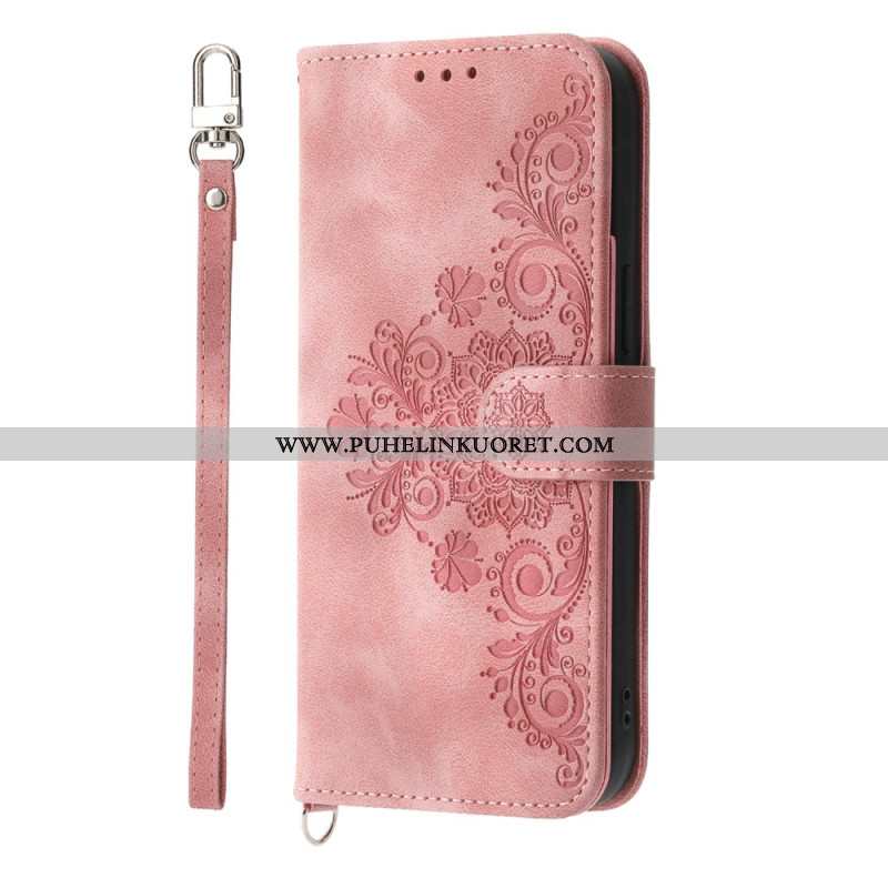 Kotelot Xiaomi Redmi Note 14 Pro 5g Pitsikuvio Hihnalla Ja Olkahihnalla