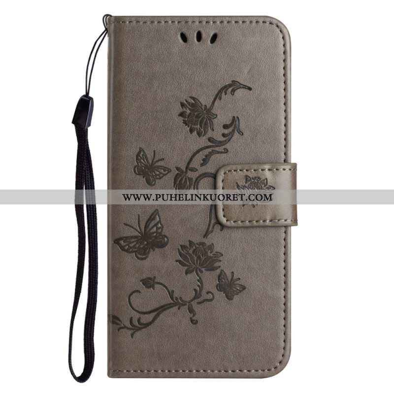 Lederhüllen Xiaomi Redmi Note 14 Pro 5g Handyhülle Blumenmuster