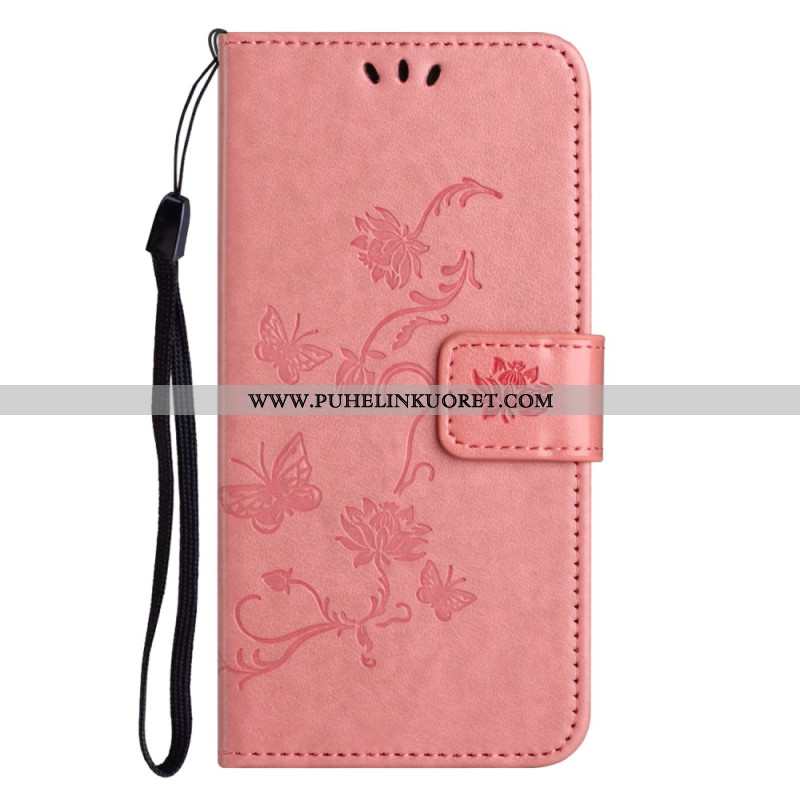 Lederhüllen Xiaomi Redmi Note 14 Pro 5g Handyhülle Blumenmuster