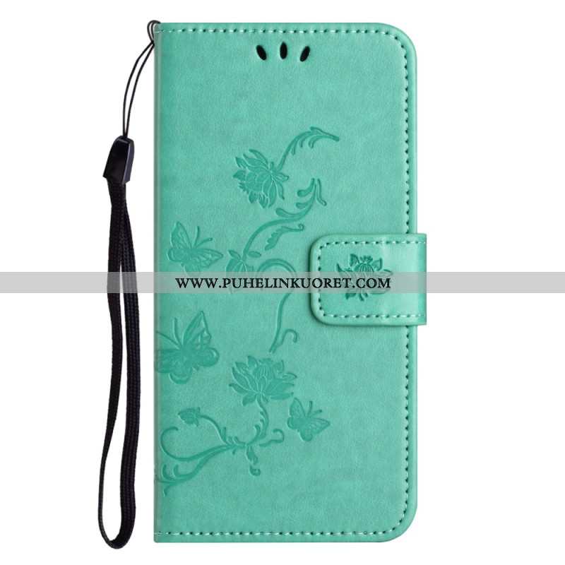 Lederhüllen Xiaomi Redmi Note 14 Pro 5g Handyhülle Blumenmuster