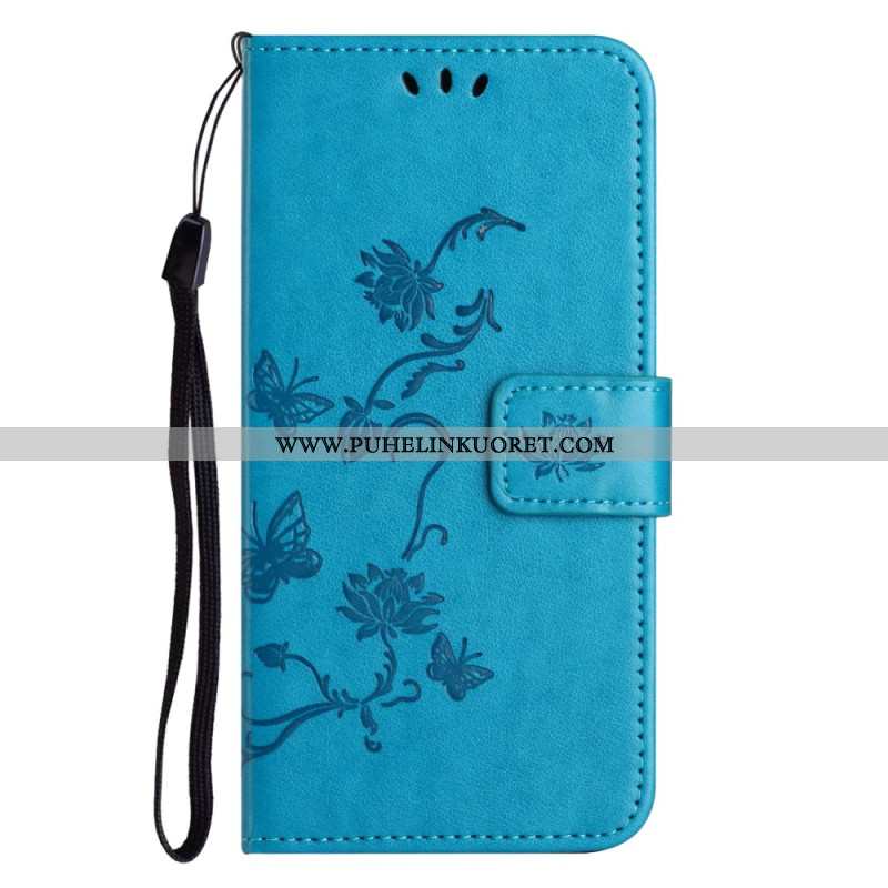 Lederhüllen Xiaomi Redmi Note 14 Pro 5g Handyhülle Blumenmuster