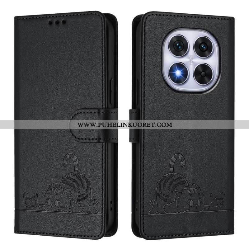 Kotelot Xiaomi Redmi Note 14 Pro 5g Rfid-suojattu Kissakuvio