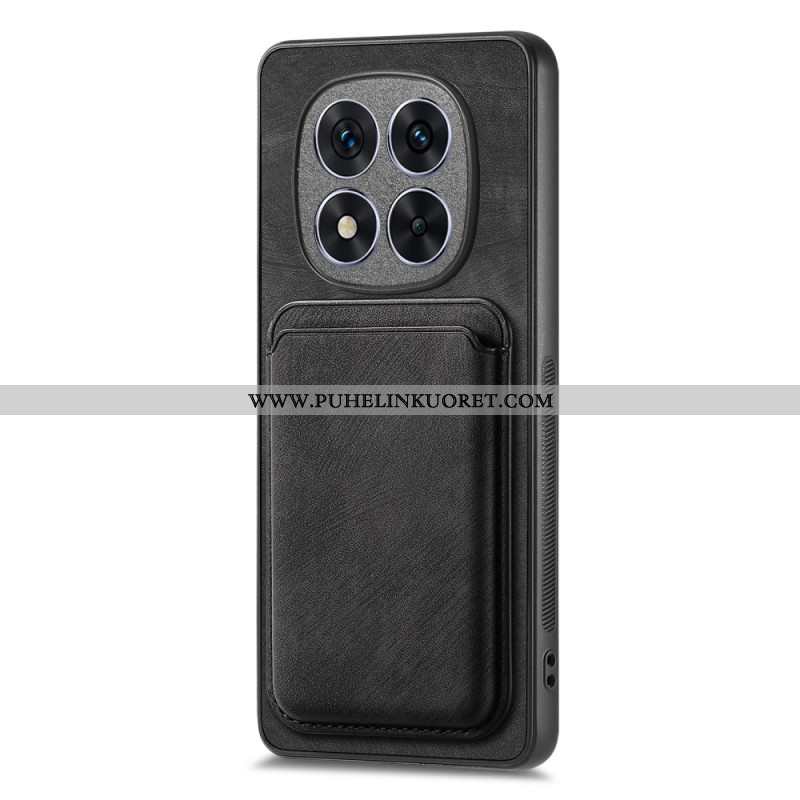 Nahkaefektiirrotettava Korttikotelo