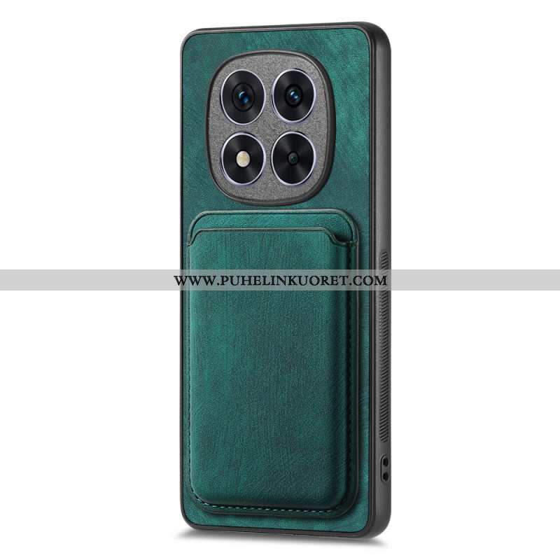 Nahkaefektiirrotettava Korttikotelo