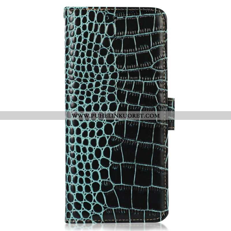 Kotelot Xiaomi Redmi Note 14 Pro 5g Krokotiilikuvioinen Nahka Suojakuori