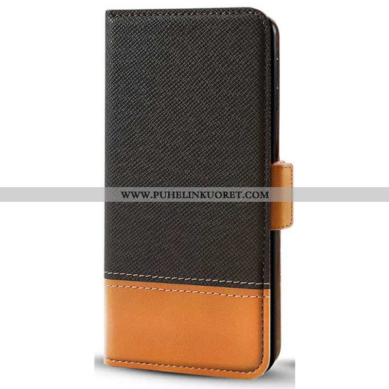 Lederhüllen Xiaomi Redmi Note 14 Pro 5g Zweifarbiges Design