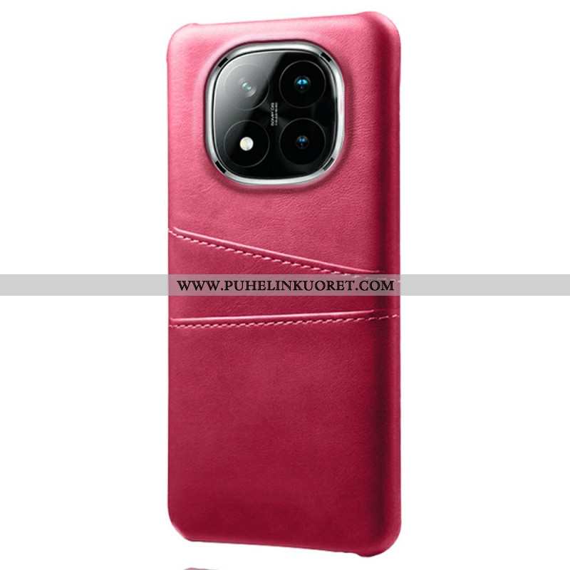 Kuori Xiaomi Redmi Note 14 Pro Plus 5g Nahkaefektikorttikotelo