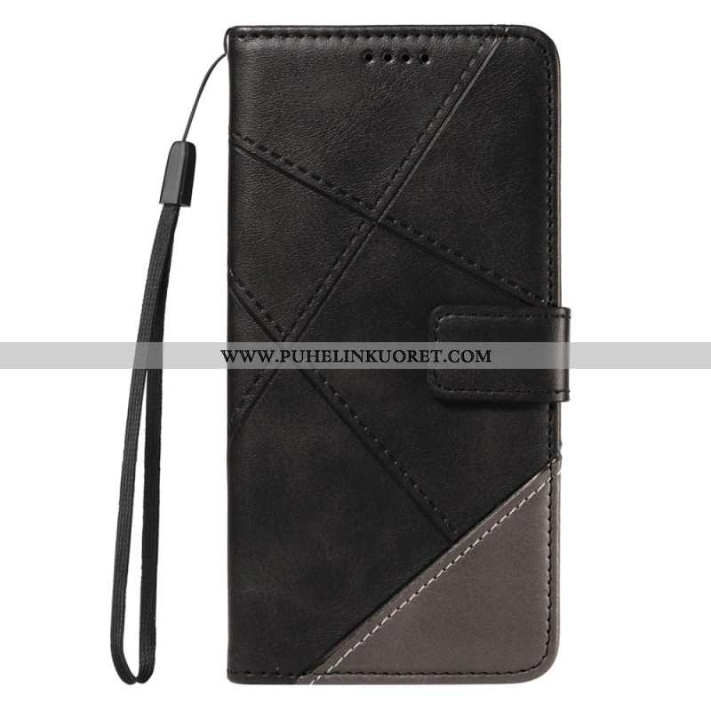 Kotelot Xiaomi Redmi Note 14 Pro Plus 5g Kaksivärinen Raidallinen Strap-on Suojakuori