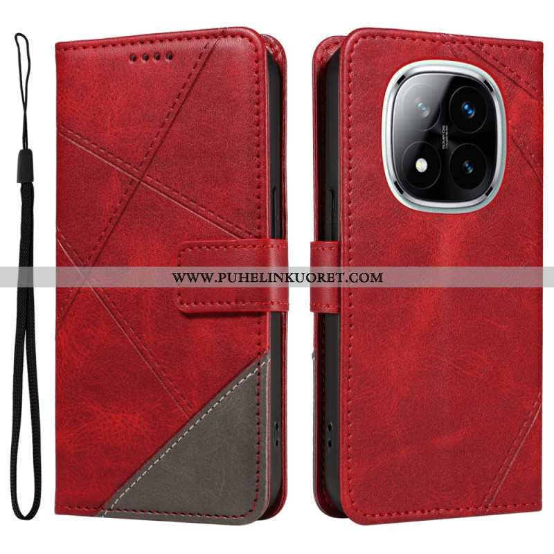 Kotelot Xiaomi Redmi Note 14 Pro Plus 5g Kaksivärinen Raidallinen Strap-on Suojakuori