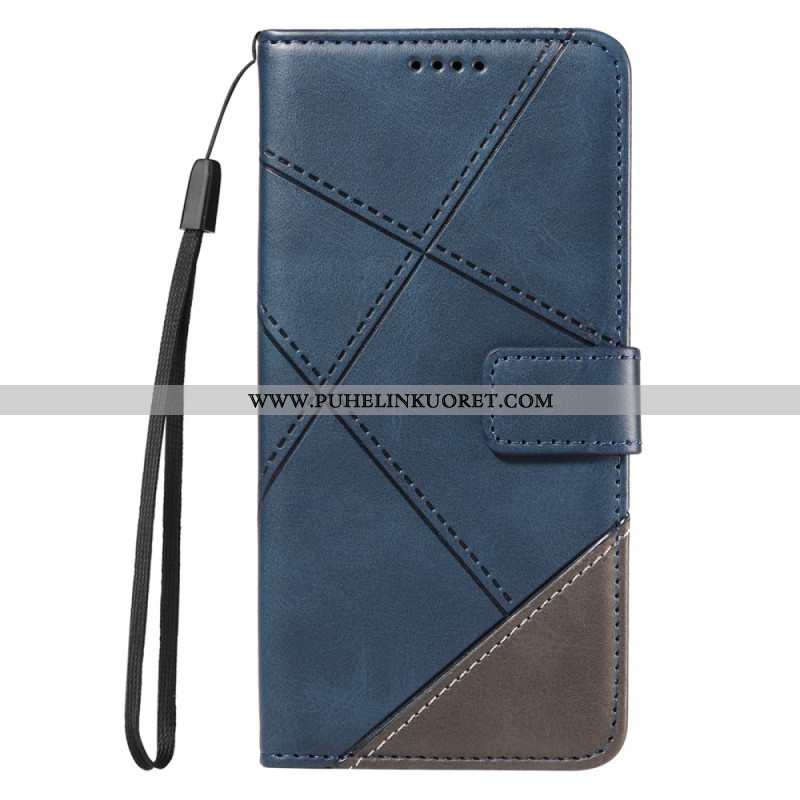 Kotelot Xiaomi Redmi Note 14 Pro Plus 5g Kaksivärinen Raidallinen Strap-on Suojakuori