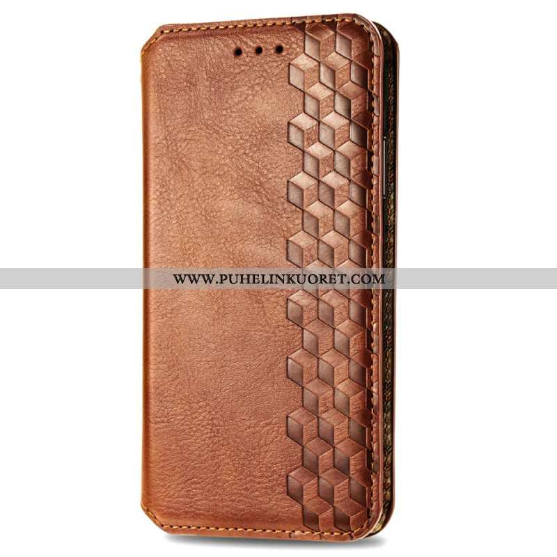 Nahkakotelo Xiaomi Redmi Note 14 Pro Plus 5g Mokkanahkaefektifriisi Suojakuori