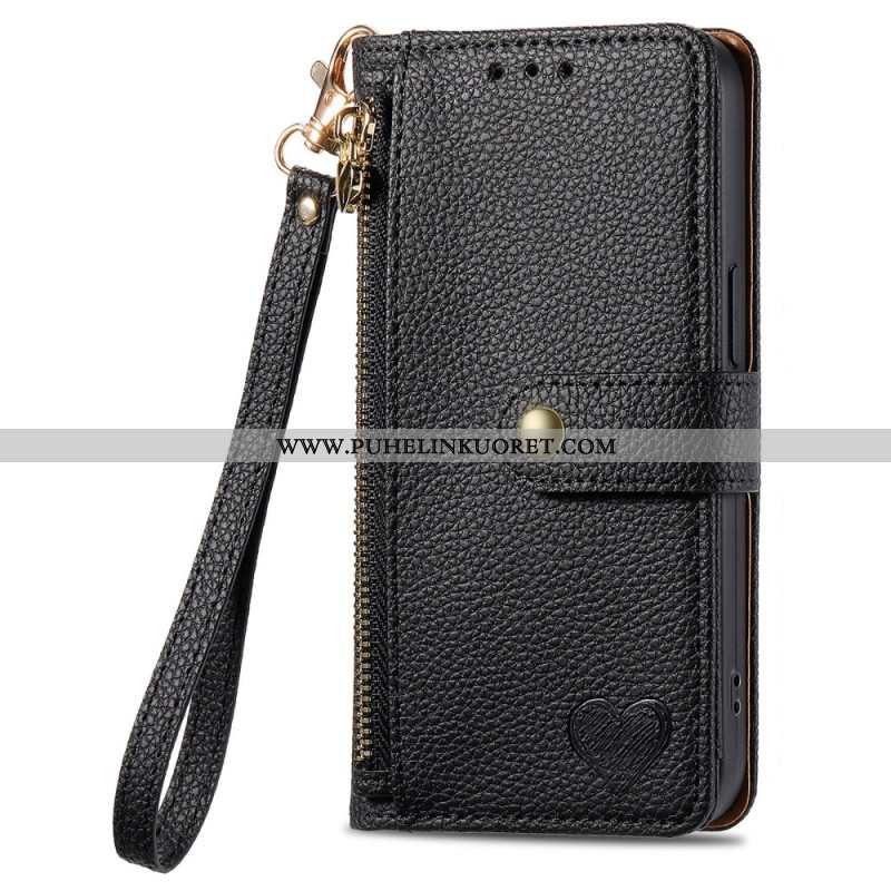 Nahkakotelo Xiaomi Redmi Note 14 Pro Plus 5g Pehmustettu Tasku Ja Rfid-suoja