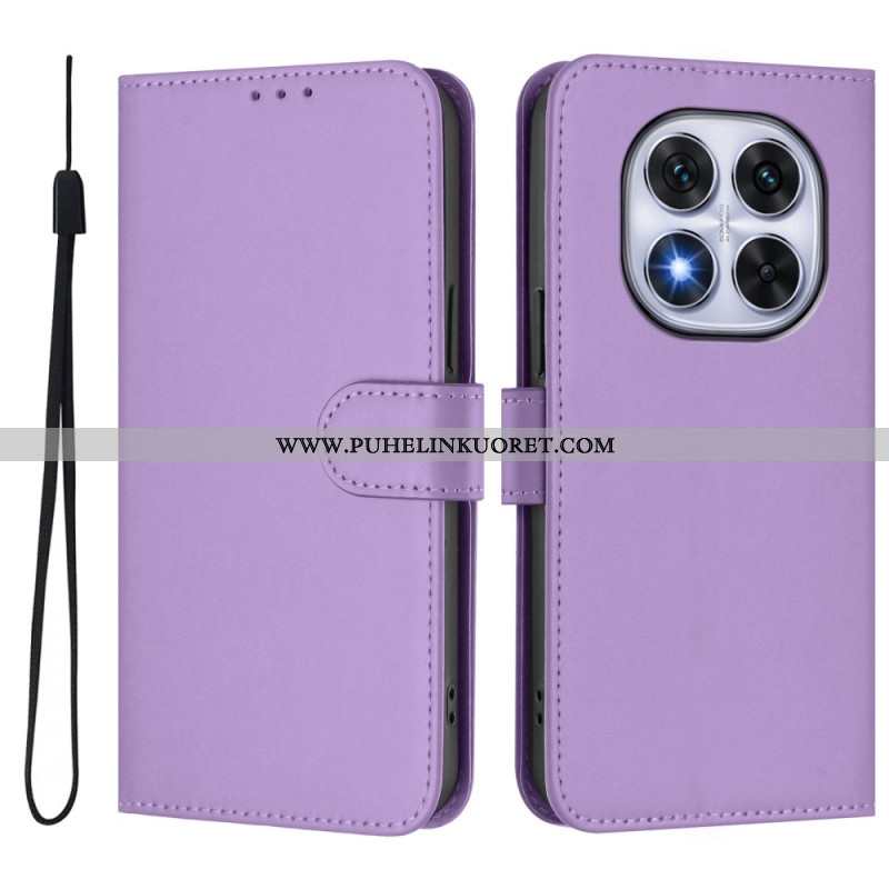 Kotelot Xiaomi Redmi Note 14 Pro Plus 5g Yksinkertaista Nahkaa Suojakuori