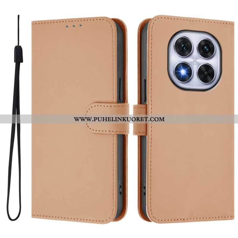 Kotelot Xiaomi Redmi Note 14 Pro Plus 5g Yksinkertaista Nahkaa Suojakuori