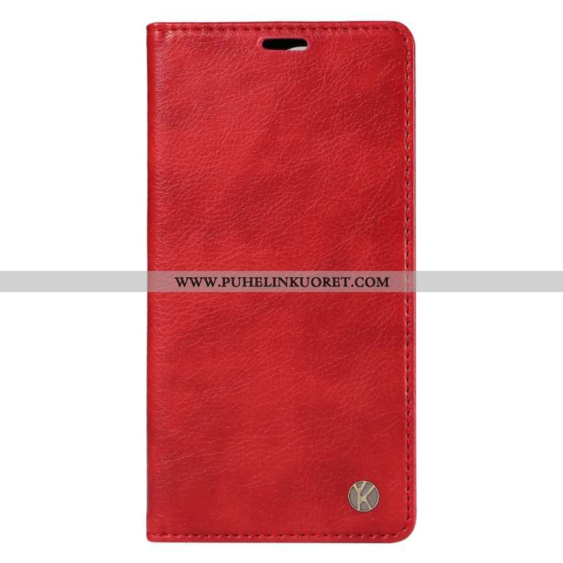 Nahkakotelo Xiaomi Redmi Note 14 Pro Plus 5g Vintage Ykatu Suojakuori