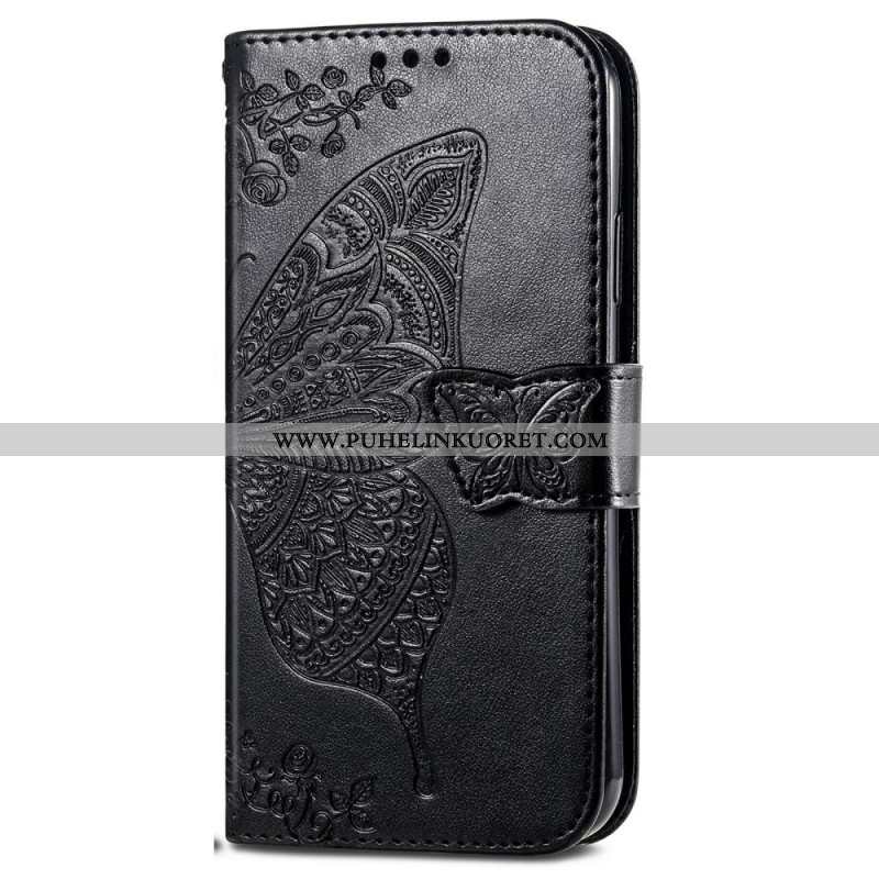 Nahkakotelo Xiaomi Redmi Note 14 Pro Plus 5g Barokkiperhonen