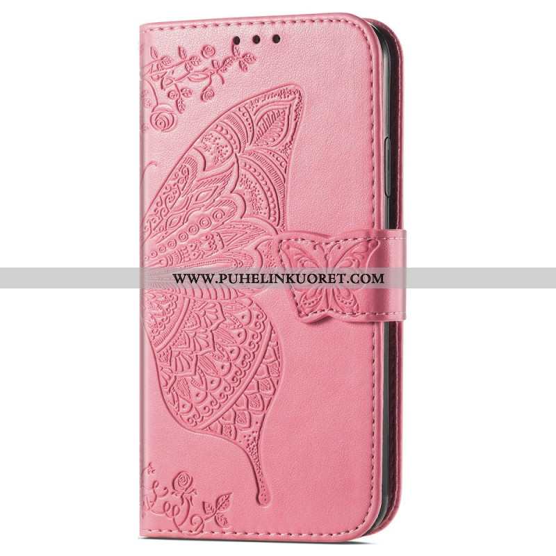 Nahkakotelo Xiaomi Redmi Note 14 Pro Plus 5g Barokkiperhonen