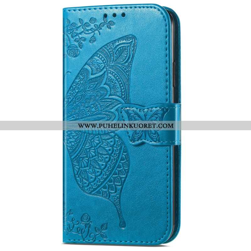 Nahkakotelo Xiaomi Redmi Note 14 Pro Plus 5g Barokkiperhonen