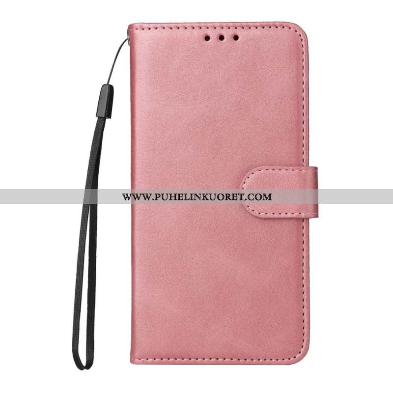 Kotelot Xiaomi Redmi Note 14 Pro Plus 5g Yksinkertaista Nahkaa Ja Hihna