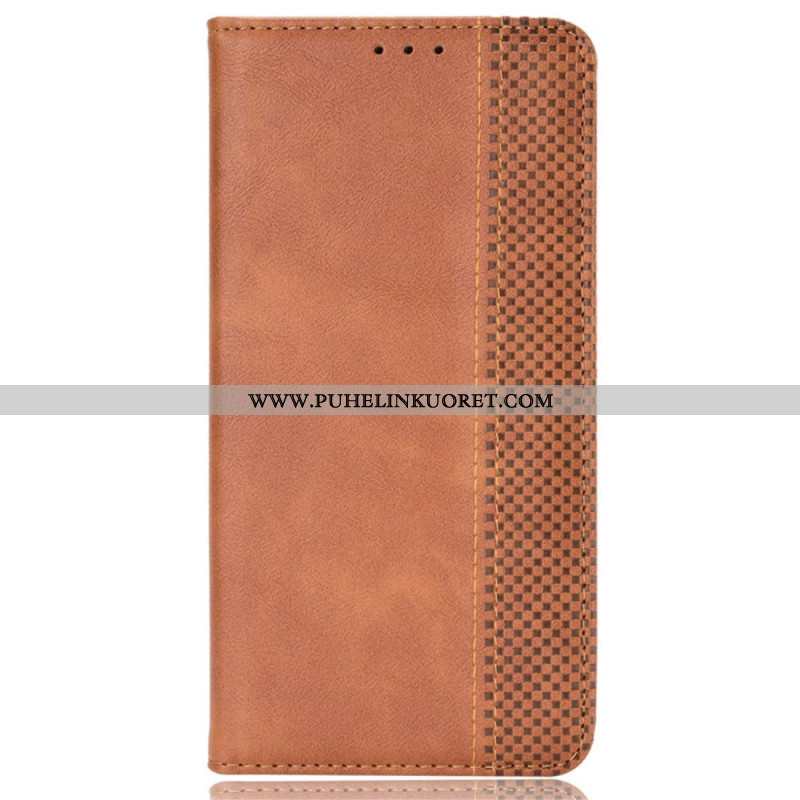 Nahkakotelo Xiaomi Redmi Note 14s Vintage-tyylinen